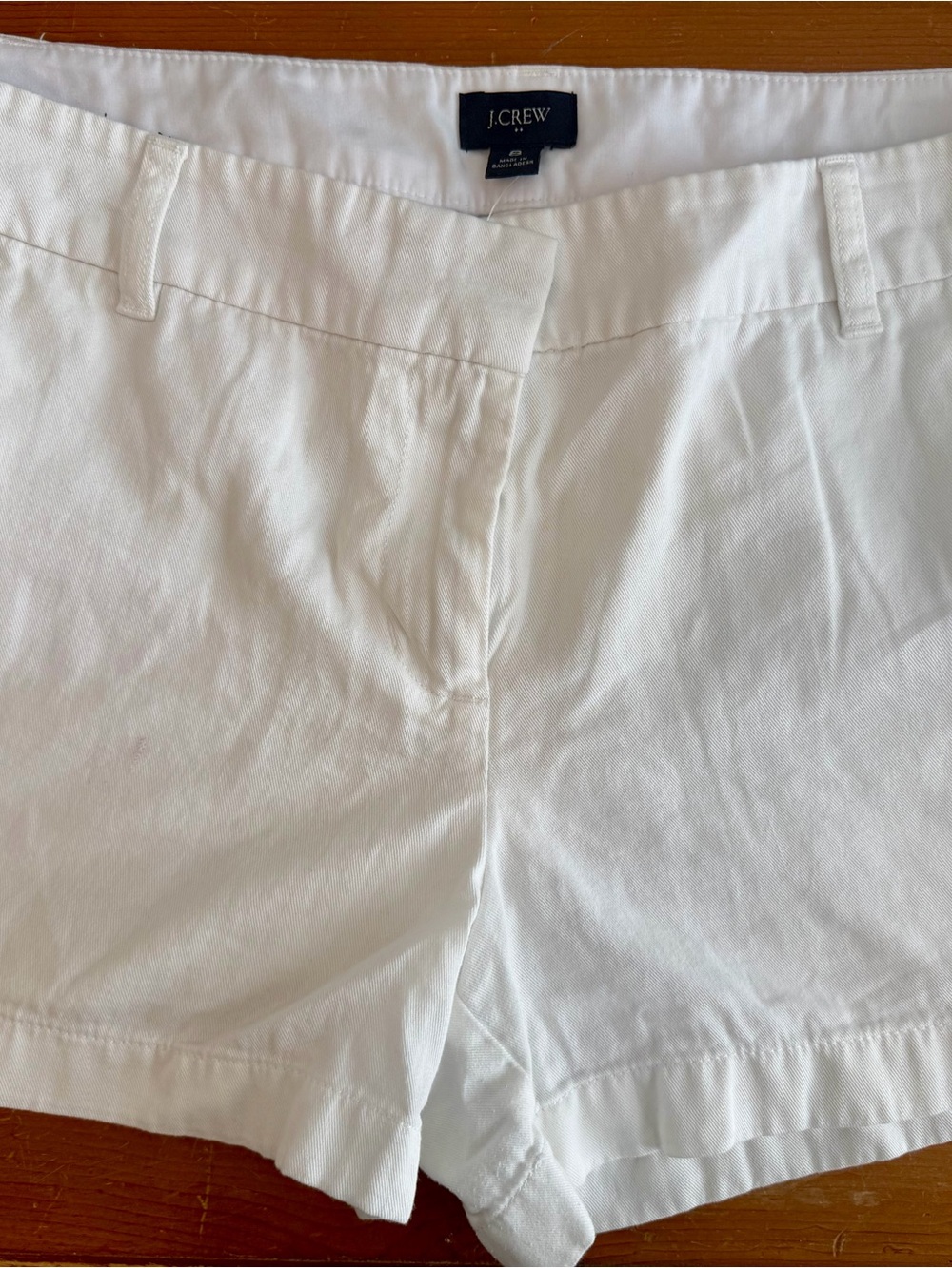 J. Crew White Women's Cotton Tailored Shorts